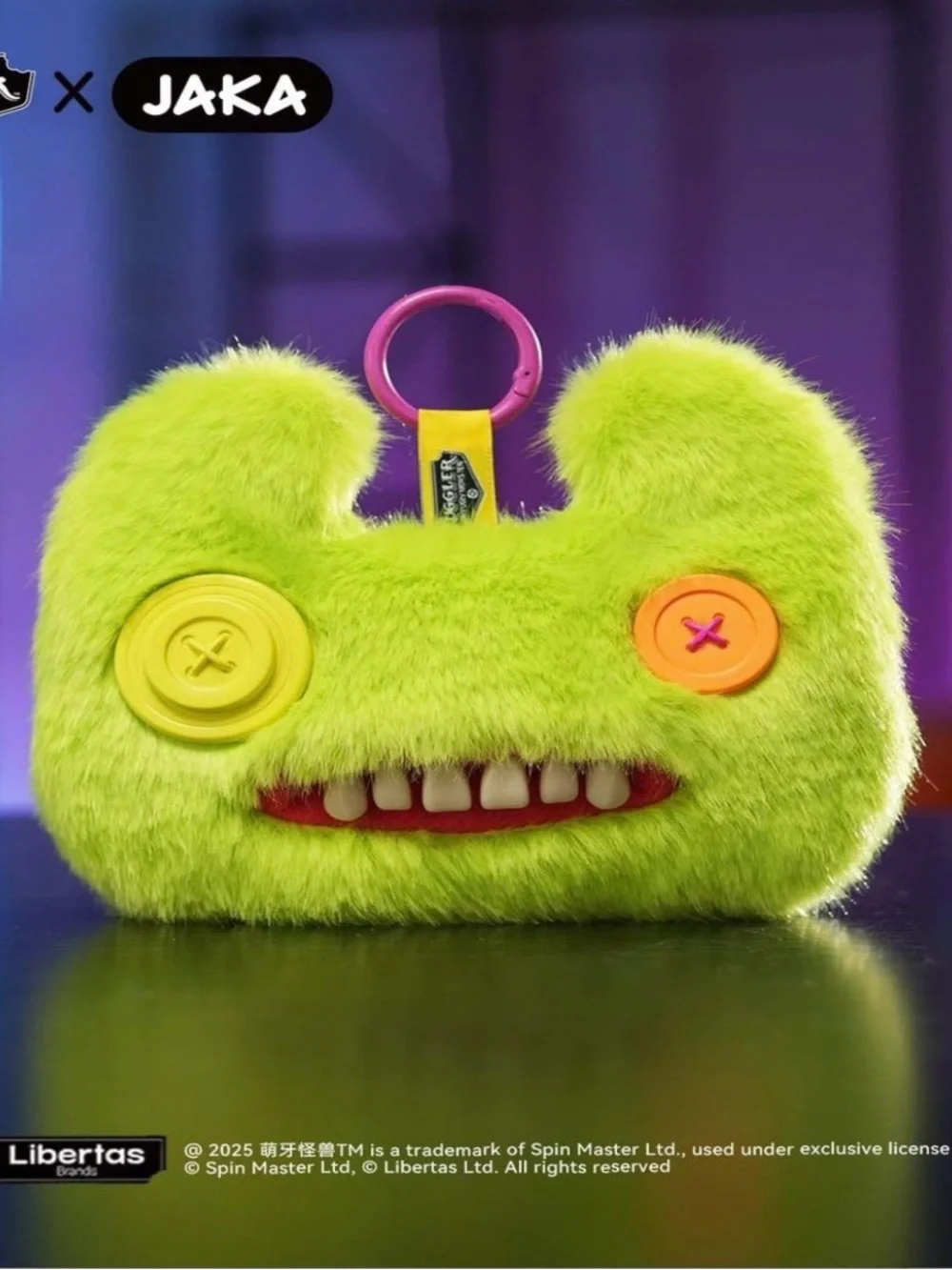 Fuggler Baby Pinkles Plush Tote Bag Charm – Pink by Fuggler